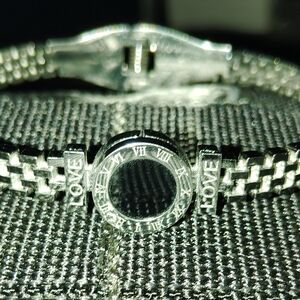 Stainless Steel Roman Numeral Bangle